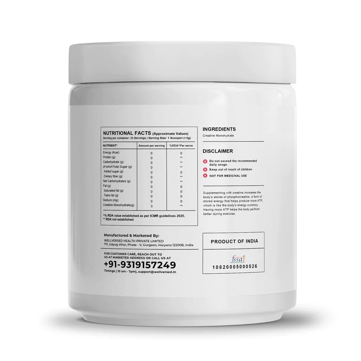 WellCore Creatine is a premium-grade creatine supplement meticulously formulated to fuel your fitness journey with unparalleled strength and endurance. Crafted with the utmost dedication to quality and effectiveness, our advanced blend is designed to maximize muscle power, enhance endurance, and accelerate recovery, enabling you to push your limits and achieve peak performance with every workout. Backed by cutting-edge research and manufactured to the highest standards, WellCore Creatine is your ultimate companion in sculpting a stronger, fitter, and more resilient physique."