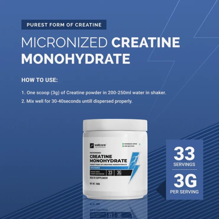 WellCore Creatine is a premium-grade creatine supplement meticulously formulated to fuel your fitness journey with unparalleled strength and endurance. Crafted with the utmost dedication to quality and effectiveness, our advanced blend is designed to maximize muscle power, enhance endurance, and accelerate recovery, enabling you to push your limits and achieve peak performance with every workout. Backed by cutting-edge research and manufactured to the highest standards, WellCore Creatine is your ultimate companion in sculpting a stronger, fitter, and more resilient physique."